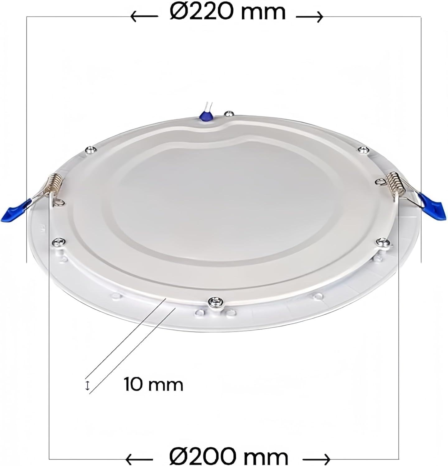 Detalji LED panel svjetiljke