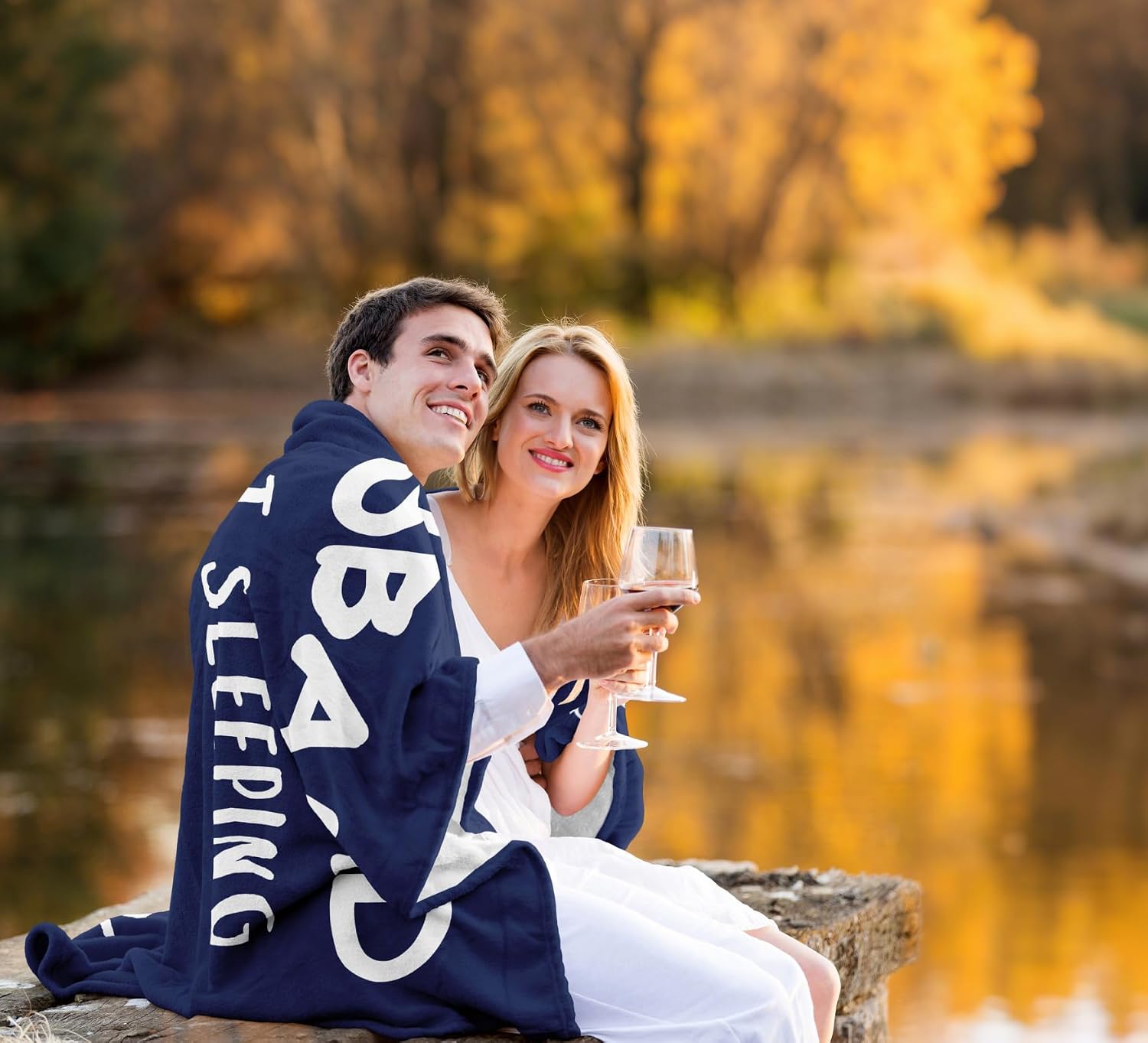 Husband Birthday Gift Blanket 50"x60", Funny Gifts for Men Husband image 2
