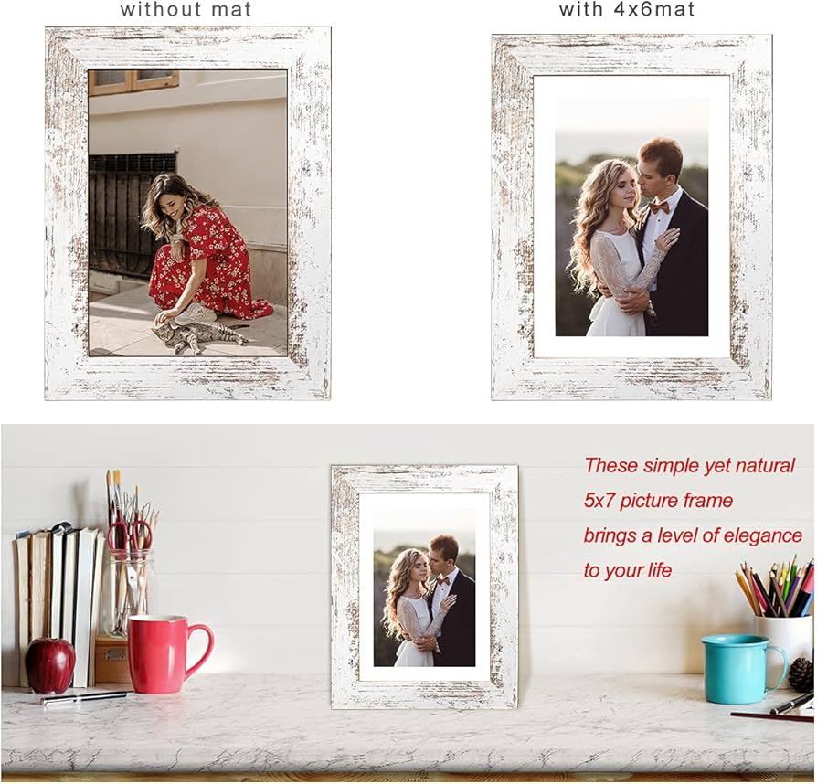 アンティークな木製 フレーム Amazon.co.jp: Capcillin 5 x 7 写真フレーム 木製模様アンティーク調