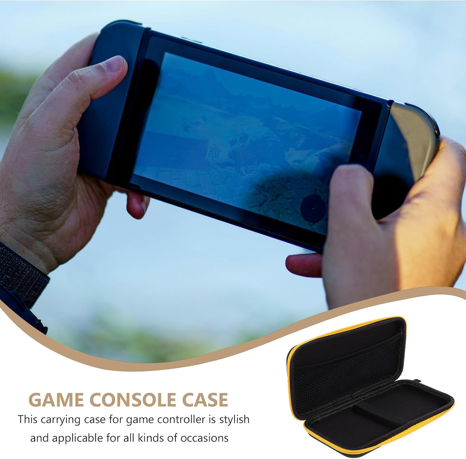 Game Console Storage Bag for Carrying Case Game Controller Organizer Portable Gaming Accessory Pouch for Travel and Protection image 3