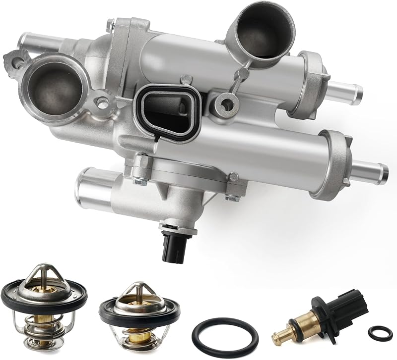 Carcaça da válvula termostática em alumínio BELKEBIR 68003582AB para Chrysler, Dodge e Jeep – Conjunto
