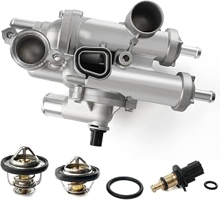Upgraded Aluminum Thermostat Housing Compatible with Dodge Avenger 2008-2014, Journey 2009-2020, Chrysler 200 2011-2014, Jeep Compass/Patriot 2007-2017, Caliber 2007-2012, 2.0L/2.4L Replace 68003582AB