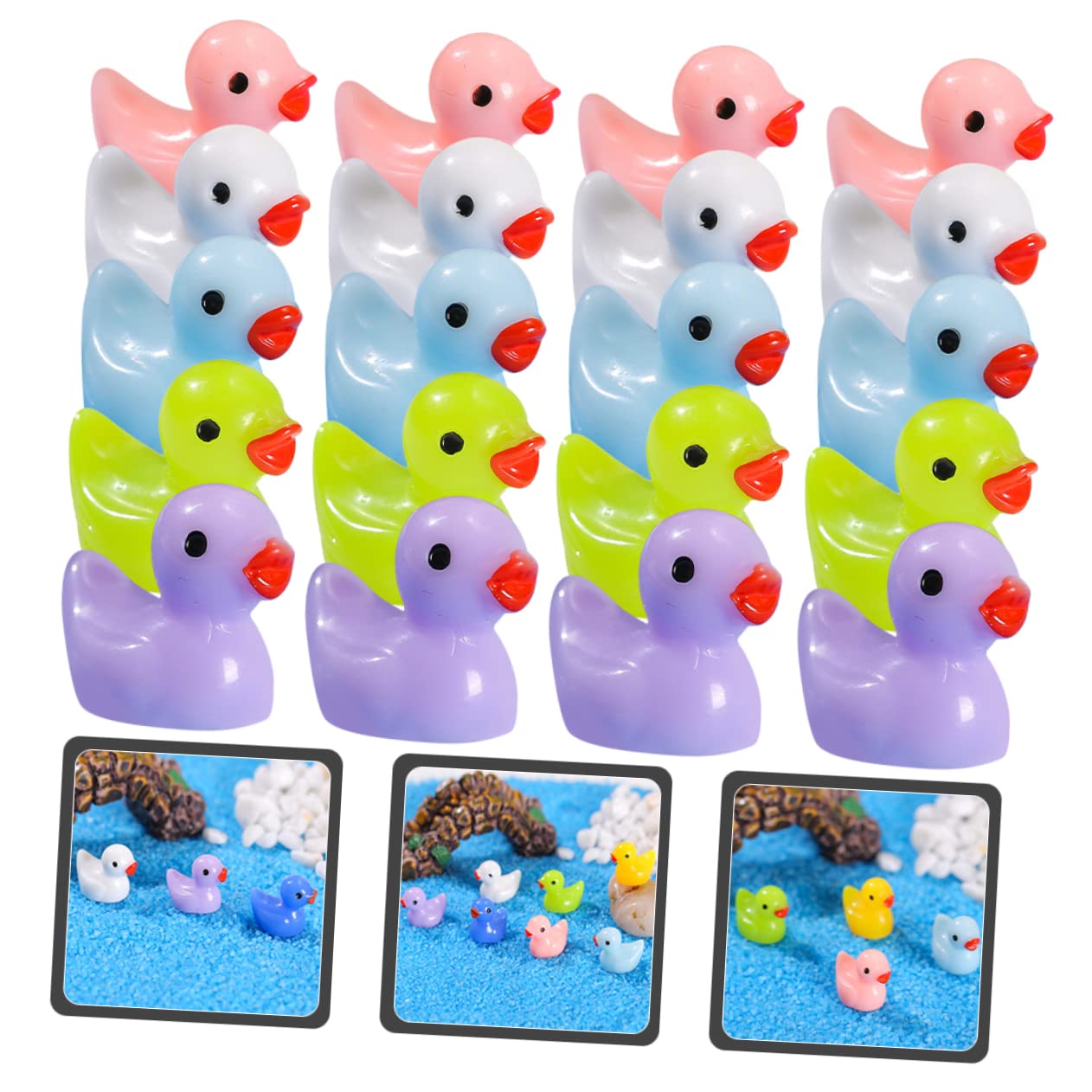 100 Mini Anatre In Resina Per Giardino Fatato - Piccole Figure Di Plastica Da Nascondere, Micro Decorazioni Per Terrari E Regali