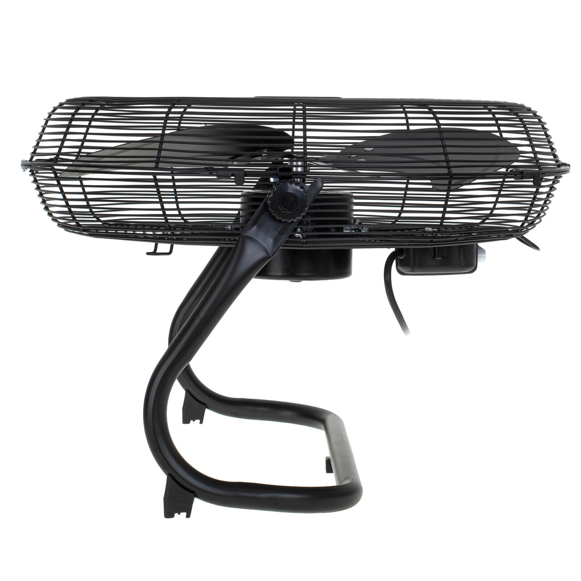 Adlereurope Bodenventilator 45 cm und 200W - Ventilator in Chrom 3 Geschwindigkeiten – windmaschine mit Aluminiumflügel - Leise und Stabil – Boden Ventilator Schwarz