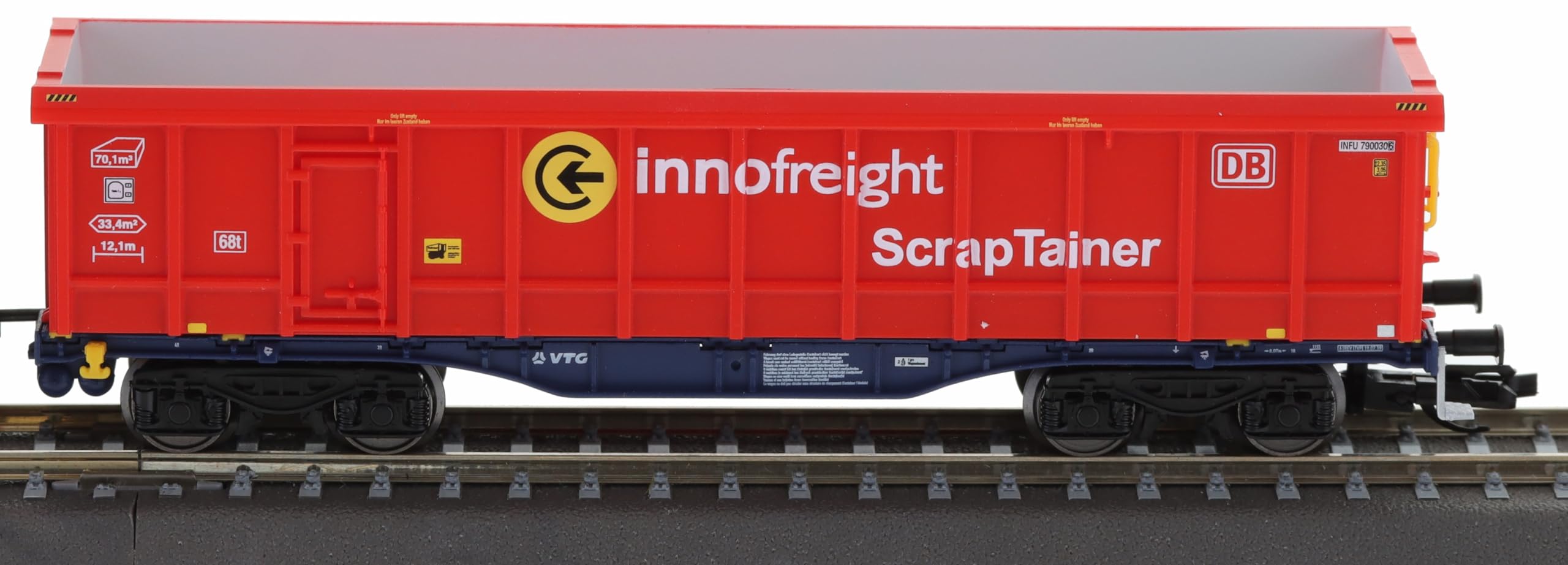Tillig 15081 TT InnoWaggon 2 x 40' con 4 ScrapTainer, VTG, Ep.VI