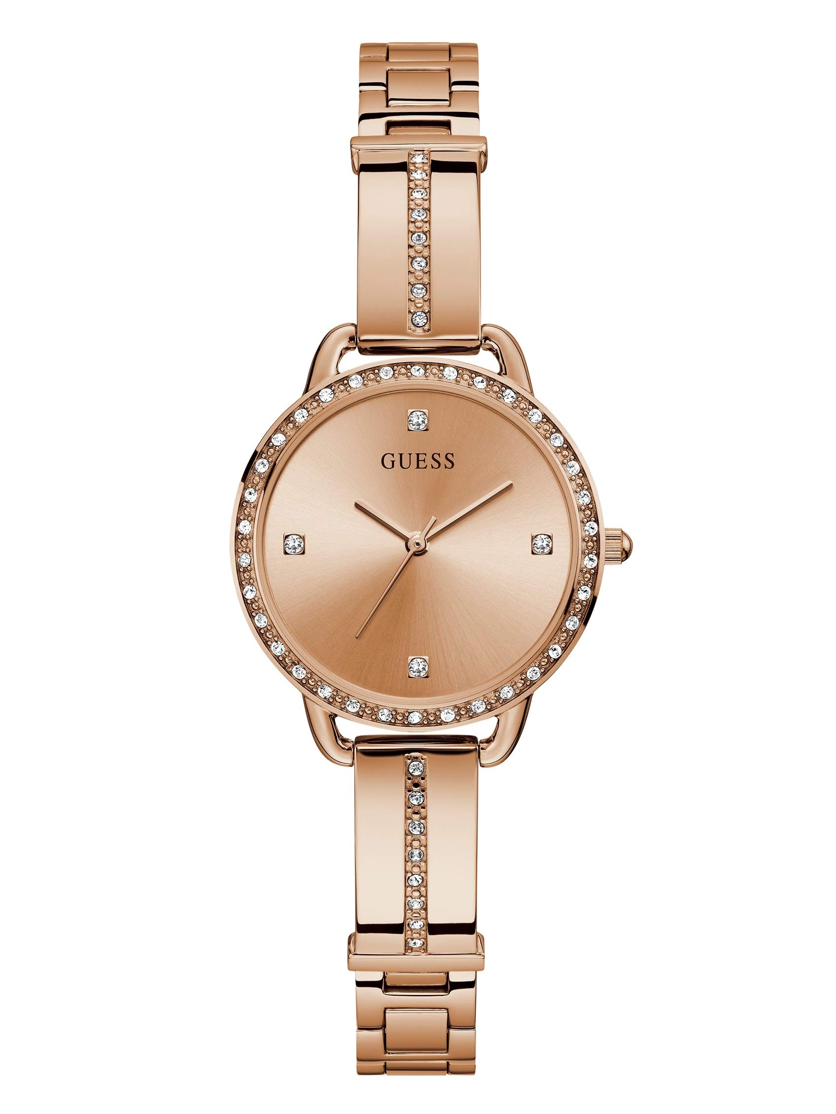 Guess Stainless Steel Analog Rose Gold Dial Womens Watch-Gw0022L3, Band Color-Rose Gold (B083ZLYSSX) Amazon Price History, Amazon Price Tracker