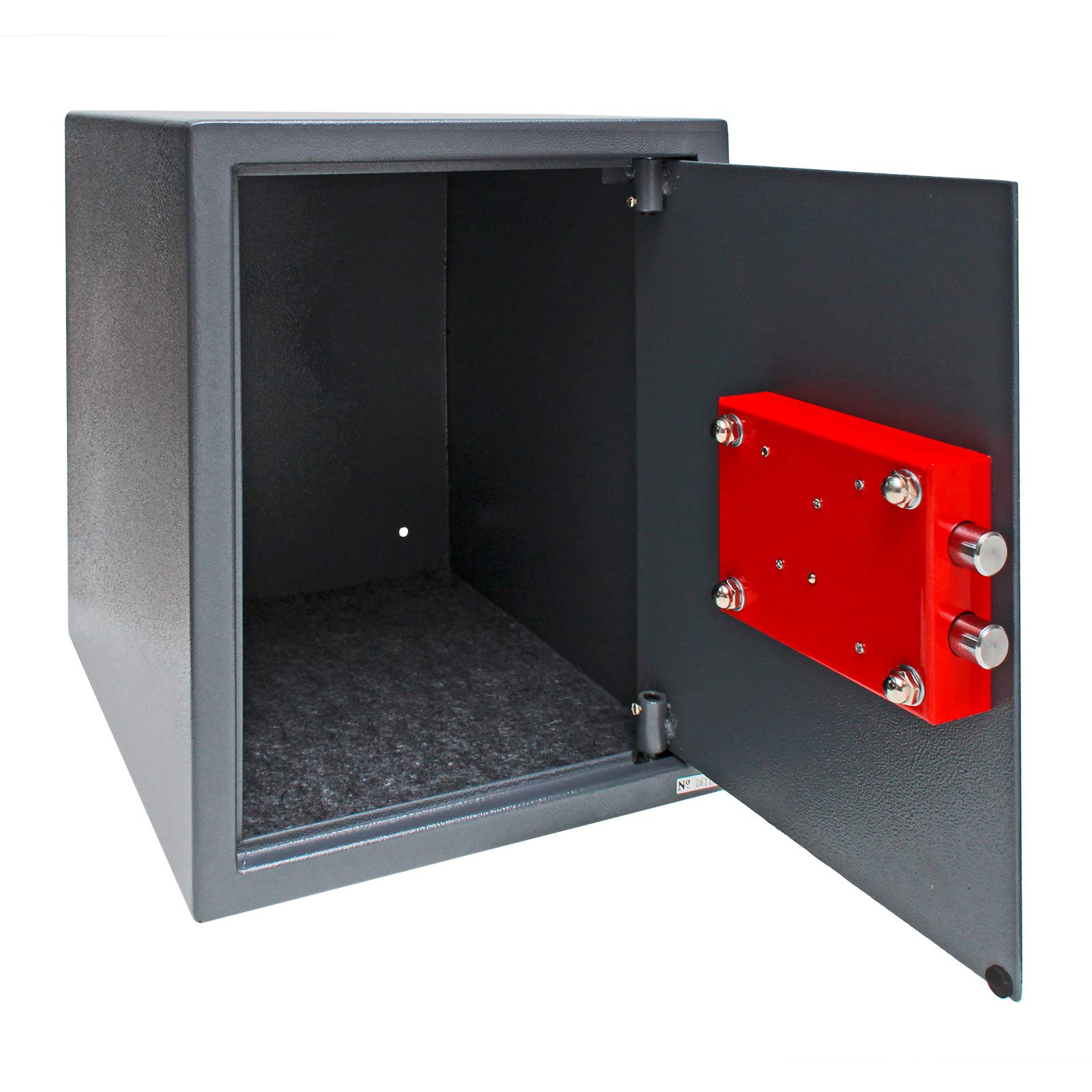 DEMA Möbeltresor 42 L 30x37x38 cm - Wandtresor, Wandsafe, Geldschrank, Safe - Mit Schlüssel, Robust, Sicher - Für Zuhause, Büro, Dokumente, Wertgegenstände