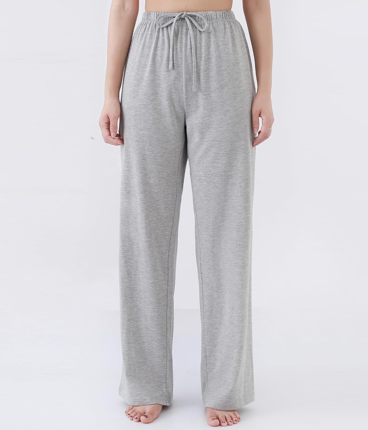 100% Cotton Women Pajama Pants, Lounge and Sleep Bottoms, 2-Pack
