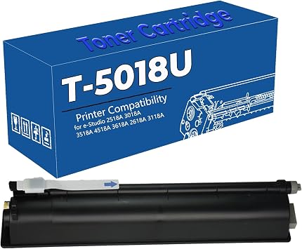 T-5018U 5018U Replacement Toner Cartridge Compatible for Toshiba T-5018 T5018U Work with E-Studio 2518A 3018A 3518A 4518A 3618A 2618A 3118A Printers 1-Pack