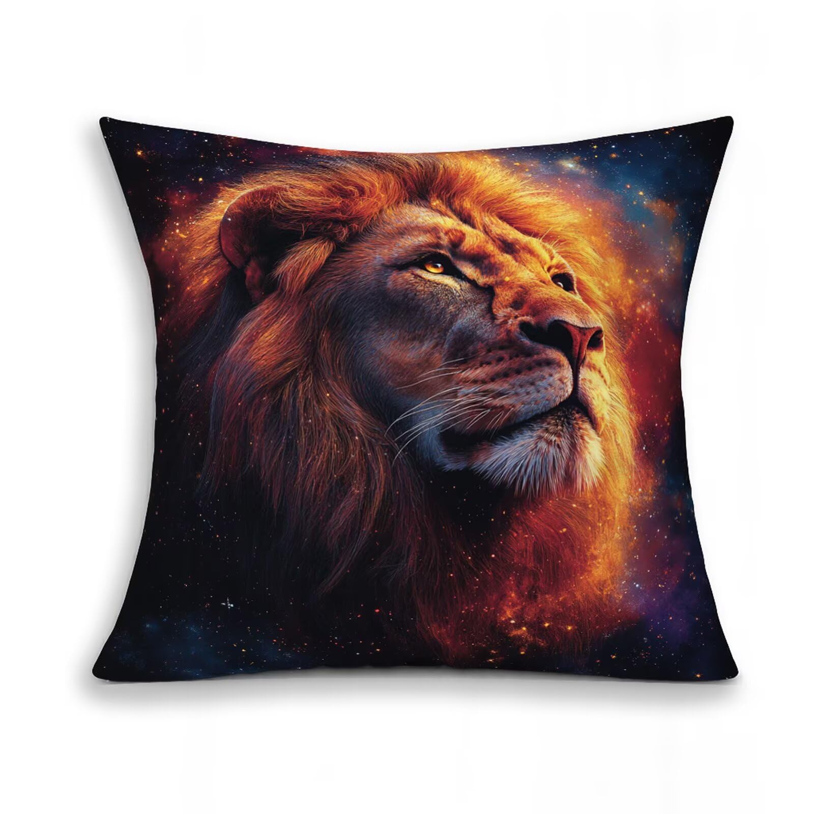 Poszewka na poduszkę gwiaździste niebo, poszewka na poduszkę na sofę 60 x 60 cm, zestaw 4 sztuk, kwadratowa poszewka na poduszkę, miękka poszewka na poduszkę z niewidocznym zamkiem błyskawicznym, na