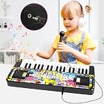 37 Clés Piano électronique pour les enfants, Piano Clavier pour les filles Garçons Âge 3-8 , Enfants Claques de musique avec le livre de musique Bracket Jouets musicaux pour les débutants