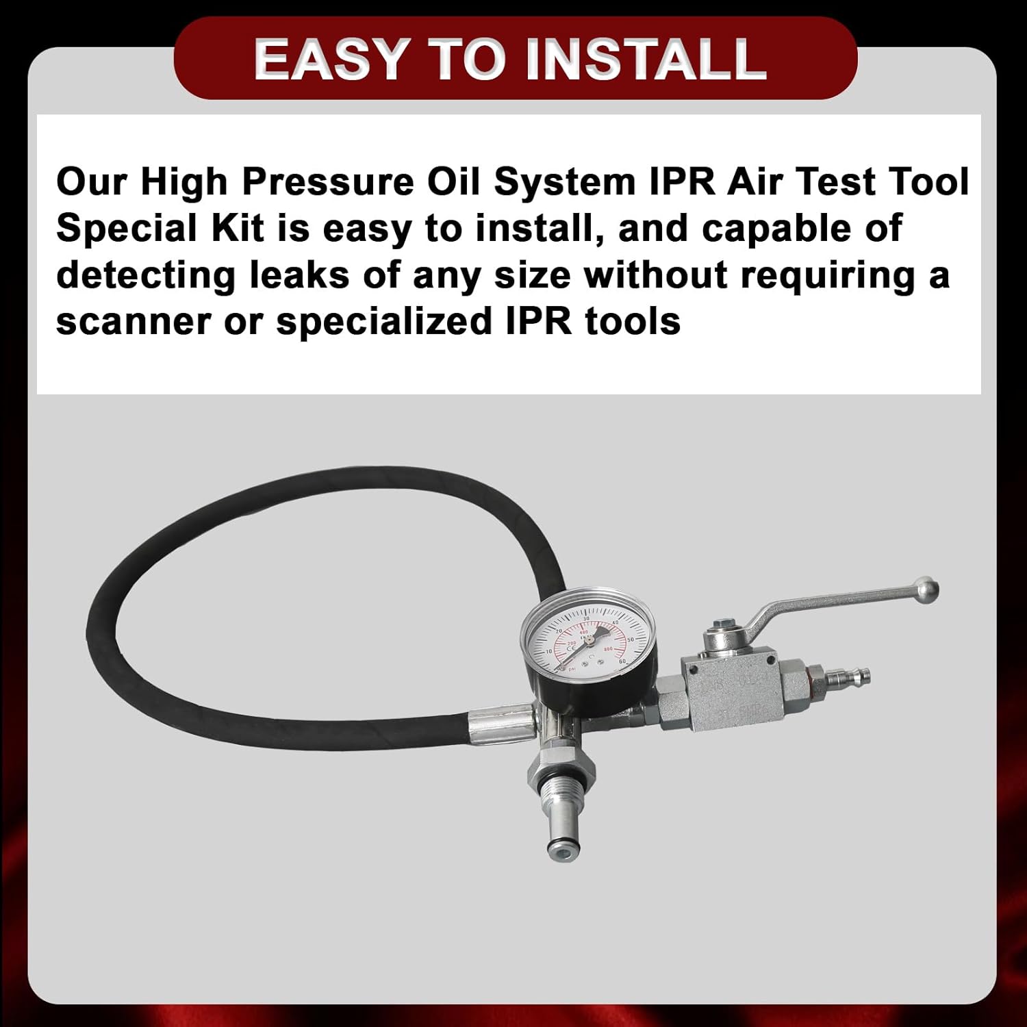 High Pressure Oil System IPR Air Test Tool Special Kit Compatible with Ford Powerstroke Diesel 6.0L/7.3L Engine