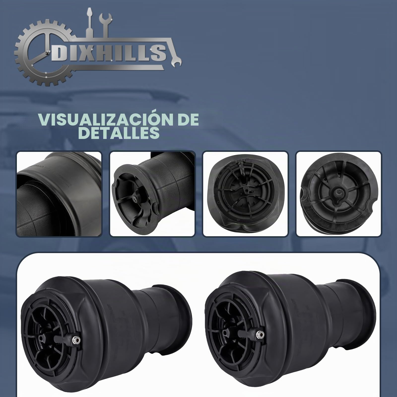 Resortes de suspensión neumática traseros izquierdo y derecho, 2 unidades, compatibles con C4 I Picasso UD C4 I Grand Picasso C4 II Grand Picasso, repuesto para 5102R8 5102GN 5102.R8