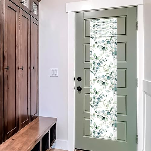 Miniatura 10 de Leinuosen 2 cortinas opacas para puerta de aula, cortinas opacas de bloqueo para puertas de cristal, cortinas opacas para oscurecer la guardería,