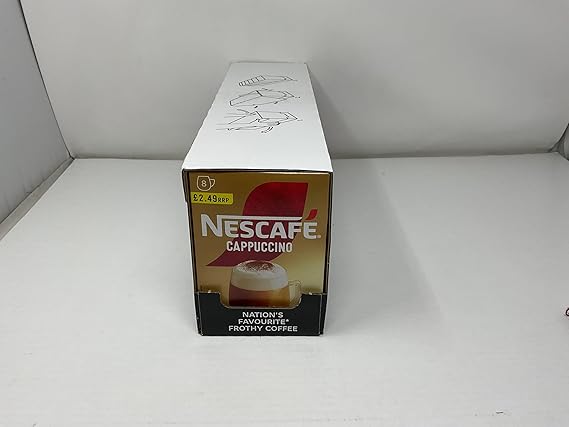 NESCAFE Gold Cappuccino Original, 8 sachets, 136g (Pack of 6, Total 48 Sachets)