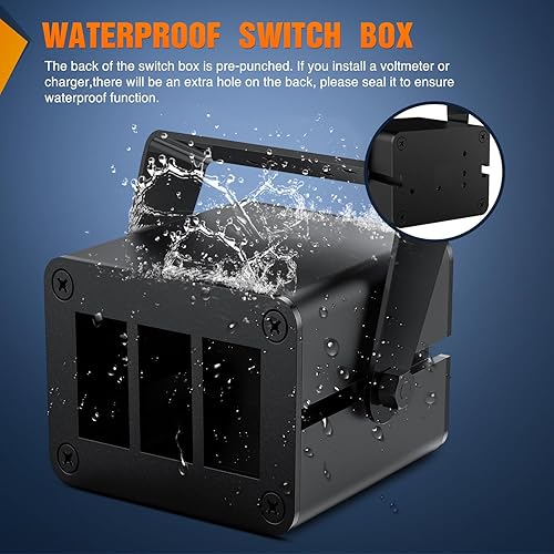 Vista 220 de Nilight Panel de interruptor basculante de 4 bandas, 5 pines de encendido y apagado, soporte de aluminio de 12 V, 24 V, interruptores Verde