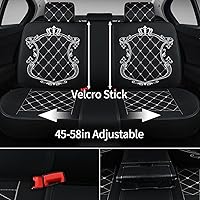 Vista 4 de Skysep Crown - Juego completo de fundas de asiento de coche de 5 plazas con ajuste universal y protector de asiento de coche con 2 almohadas