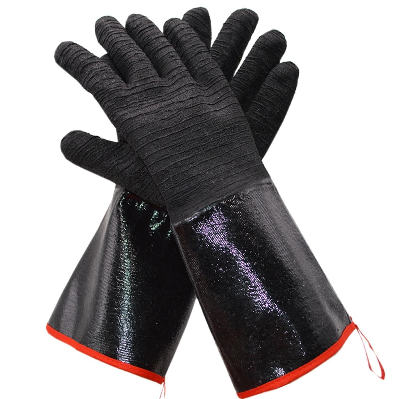 Genérico Compatible con guantes de neopreno de alta resistencia Resistente al calor Aceite A prueba de ácidos Retardante de llama Antivapor Uso multiusos