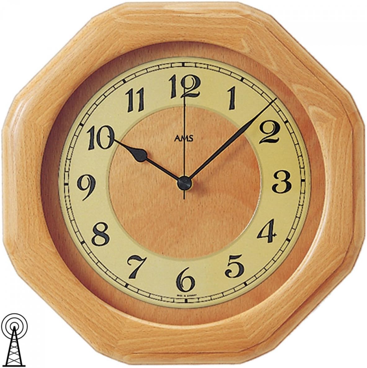 AMS Uhrenfabrik Clock, Silver, 28 x 5 x 219 cm