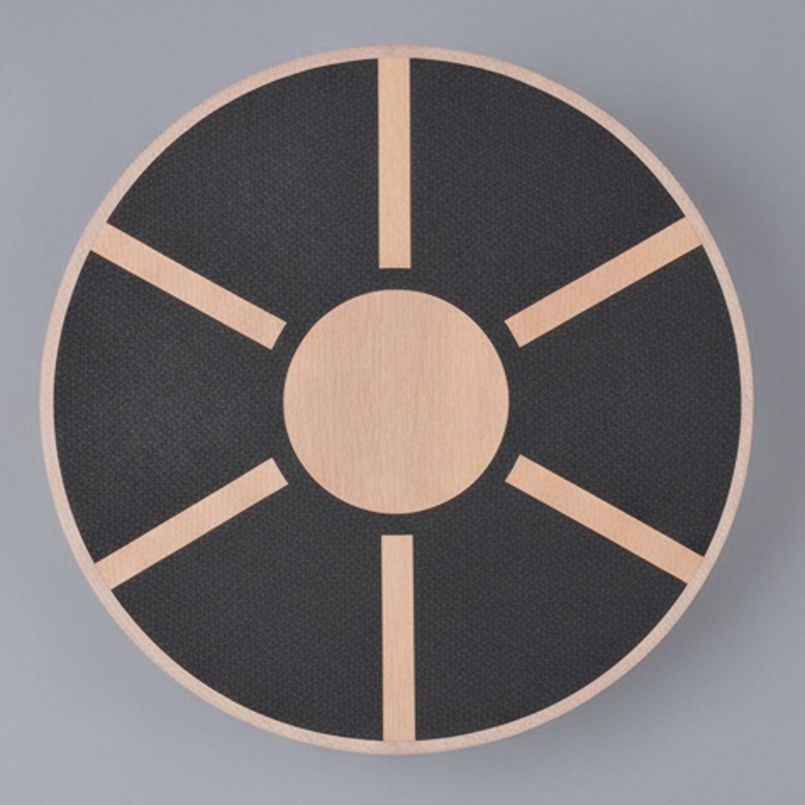 LOVIVER Tavola di Equilibrio in Legno Rotonda Portatile Tavola Oscillante in Legno Multistrato a Basso Profilo Balance Board per Esercizi di Riabilitazione