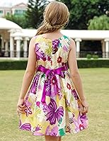 Vista 202 de Vestido de verano para niña, de algodón, con diseño floral