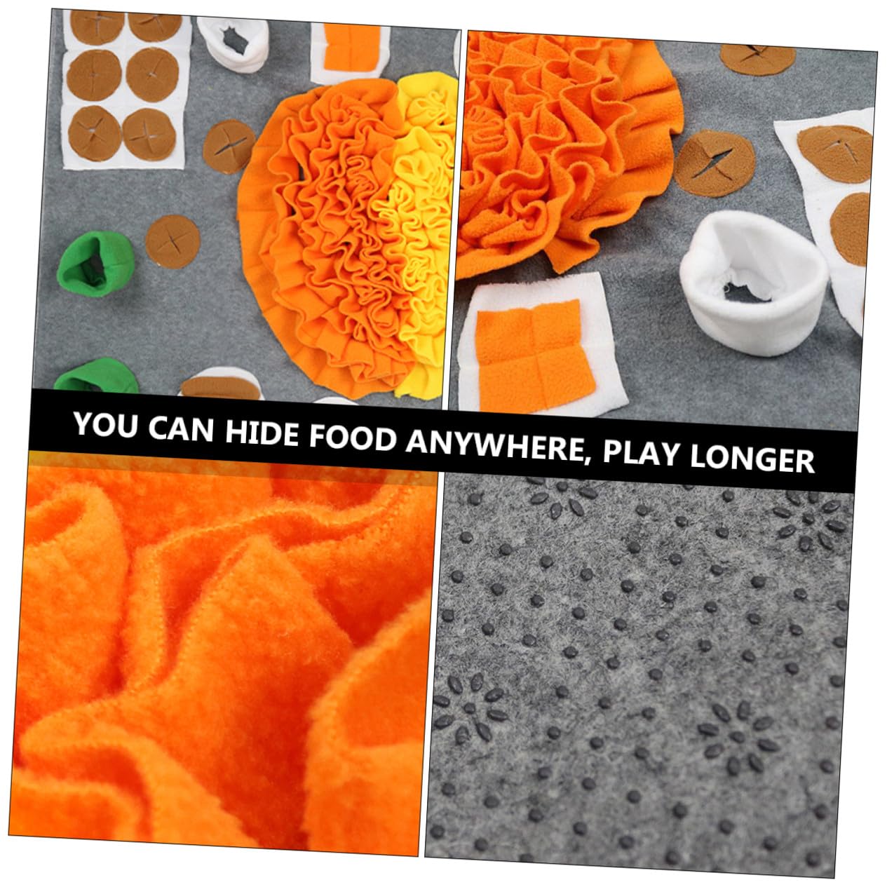 Tapis Distributeur de Croquettes pour Chien Tapis de Reniflement pour Animaux de Compagnie Stimulation Olfactive Flanelle pour Chiens