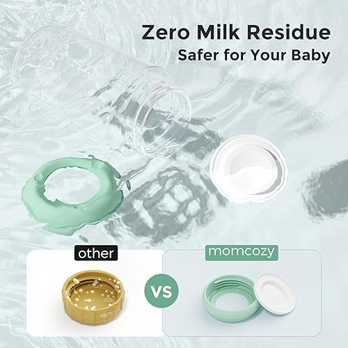 Miniatura 4 de Momcozy Biberón natural, cuello ancho, recipiente de leche materna sin BPA, botella de colección de almacenamiento para refrigerador y enfriador de