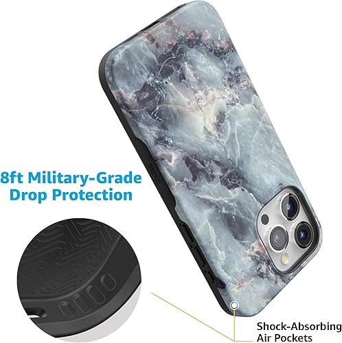 Vista 1200 de Casely Funda para iPhone 15 Pro Jardín Secreto Flores mixtas Funda atrevida Compatible con MagSafe y botón de acción Jardín Secreto Floral