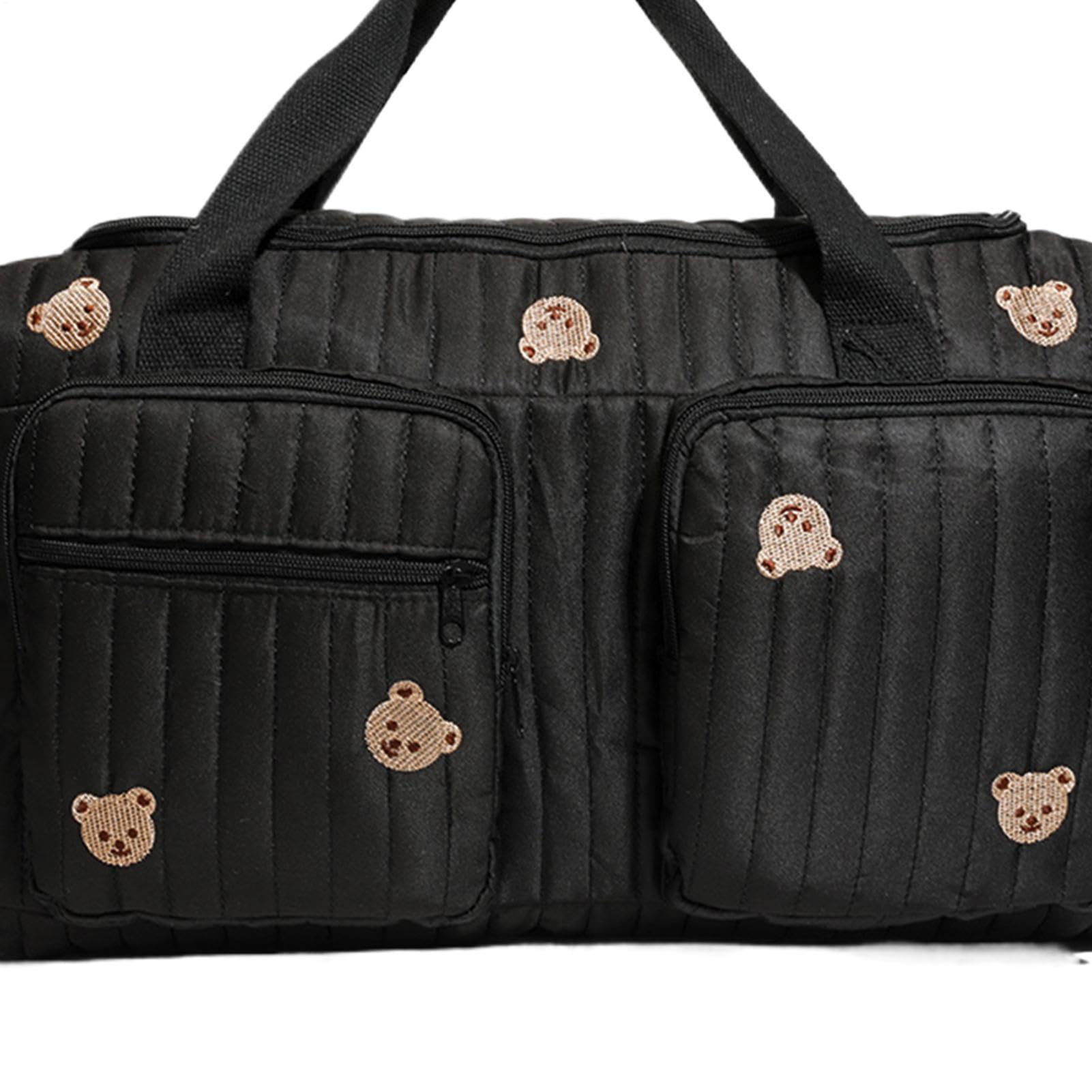 Bonita bolsa de pañales con múltiples bolsillos