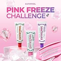 Vista 2 de EUTHYMOL Pasta de dientes rosa original (3.7 onzas líquidas x 3, paquete de 3) – Pasta de dientes sin flúor para dientes sensibles y encías. Mal