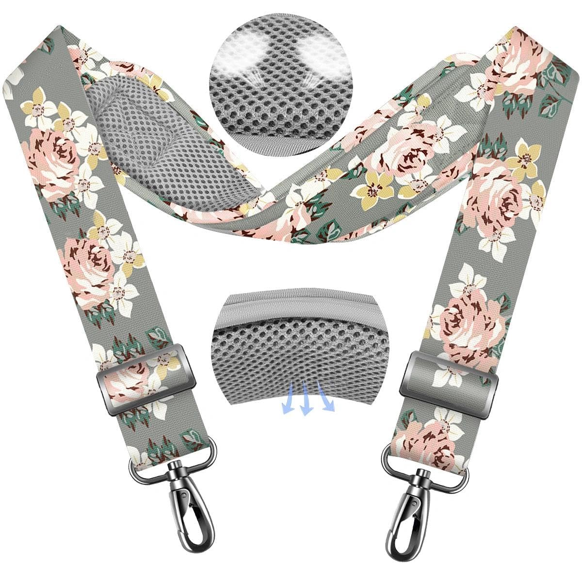 ZINZ Correa Universal para Bolso de 79.5" con Almohadilla Transpirable Fija ultragruesa Correa de Hombro Ajustable y Resistente