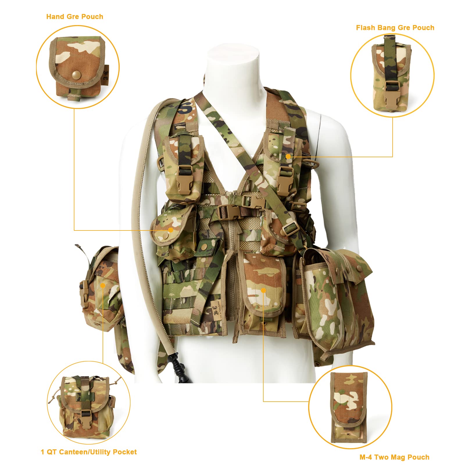 Amazon.co.jp: [MT] Military MOLLE 2アーミーベスト、ライフルマン 