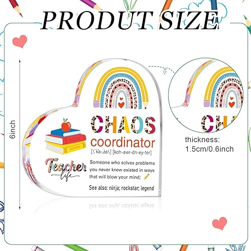 Miniatura 2 de Yookeer Regalo de agradecimiento de Navidad para profesores, regalo de cumpleaños para profesores, pisapapeles, recuerdo de agradecimiento para