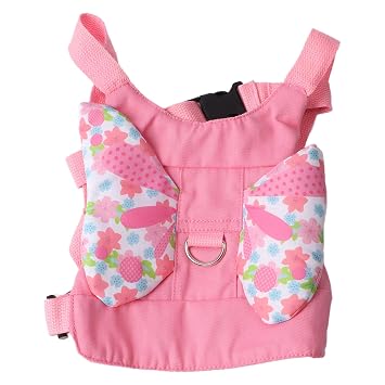 Pink Butterfly Baby Walking Harness, Handheld Cotton Infant Walker Harness, Toddler Walking Harness Assistant
