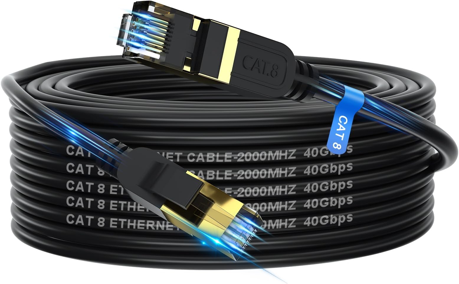 10m CAT6a Ethernet Cable - 10GbE Shielded Snagless Network Cable Grey