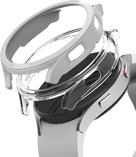 Ringke Funda delgada 2 unidades compatible con Samsung Galaxy Watch 4 de 1.732 pulgadas, bisel Watch4 solo marco cubierta dura de policarbonato de