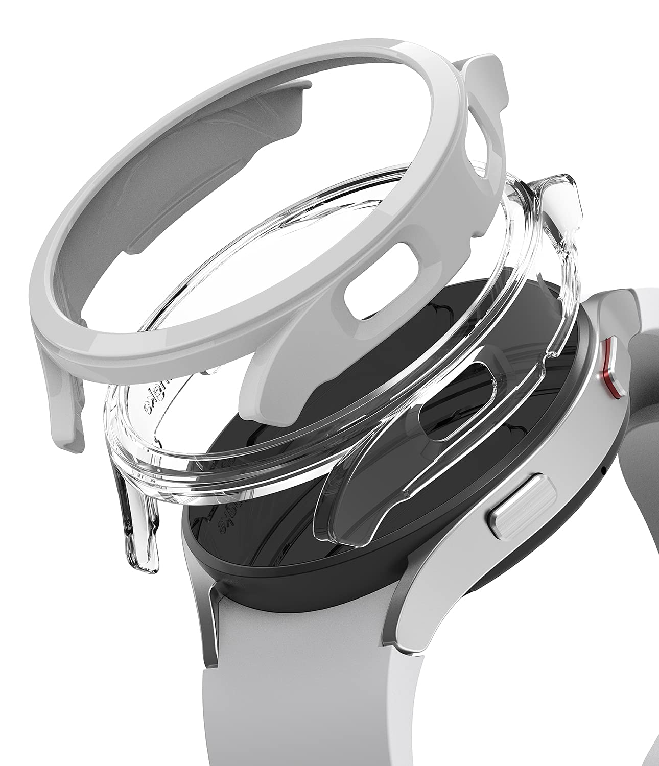Ringke Slim Case Compatible with Samsung Galaxy Watch 4 44mm (2 Pack) Premium Polycarbonate Hard Thin Cover [Frame Only] - Clear & Dark Chrome (2 Pack) (B09MG2Y1T2) Amazon Price History, Amazon Price Tracker