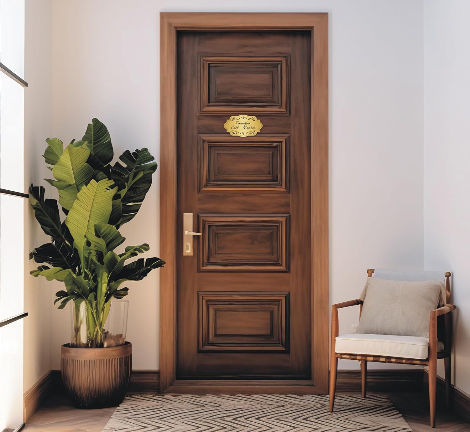 Targa Porta Ingresso Personalizzata (15x8,5 cm) Targhetta Personalizzata Esterno Incisione Laser Targhette Citofono Cassetta Postale Targhe Personalizzate Porta – Lo Realizzo®