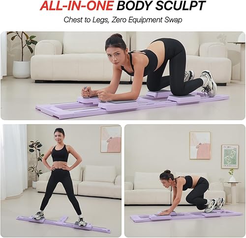 Miniatura 7 de MACYO BearCrawl PRO, tabla de pilates, placa abdominal multifuncional, máquina de entrenamiento abdominal desmontable con diseño antideslizante y