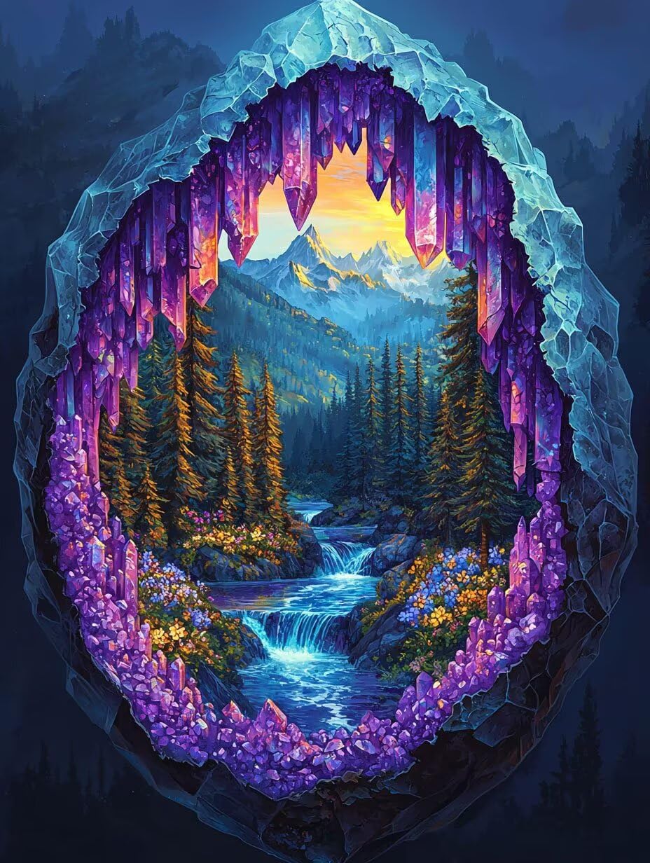 WEISHIWE Paesaggio montano Dipingere con i Numeri per Adulti, 70x90cm a-248 | Paint by Numbers Kit con Pennelli e Acrilico Pigmento, Fai da te Olio La Pittura di Numeri Kit, Decora la Casa, senza Cornice