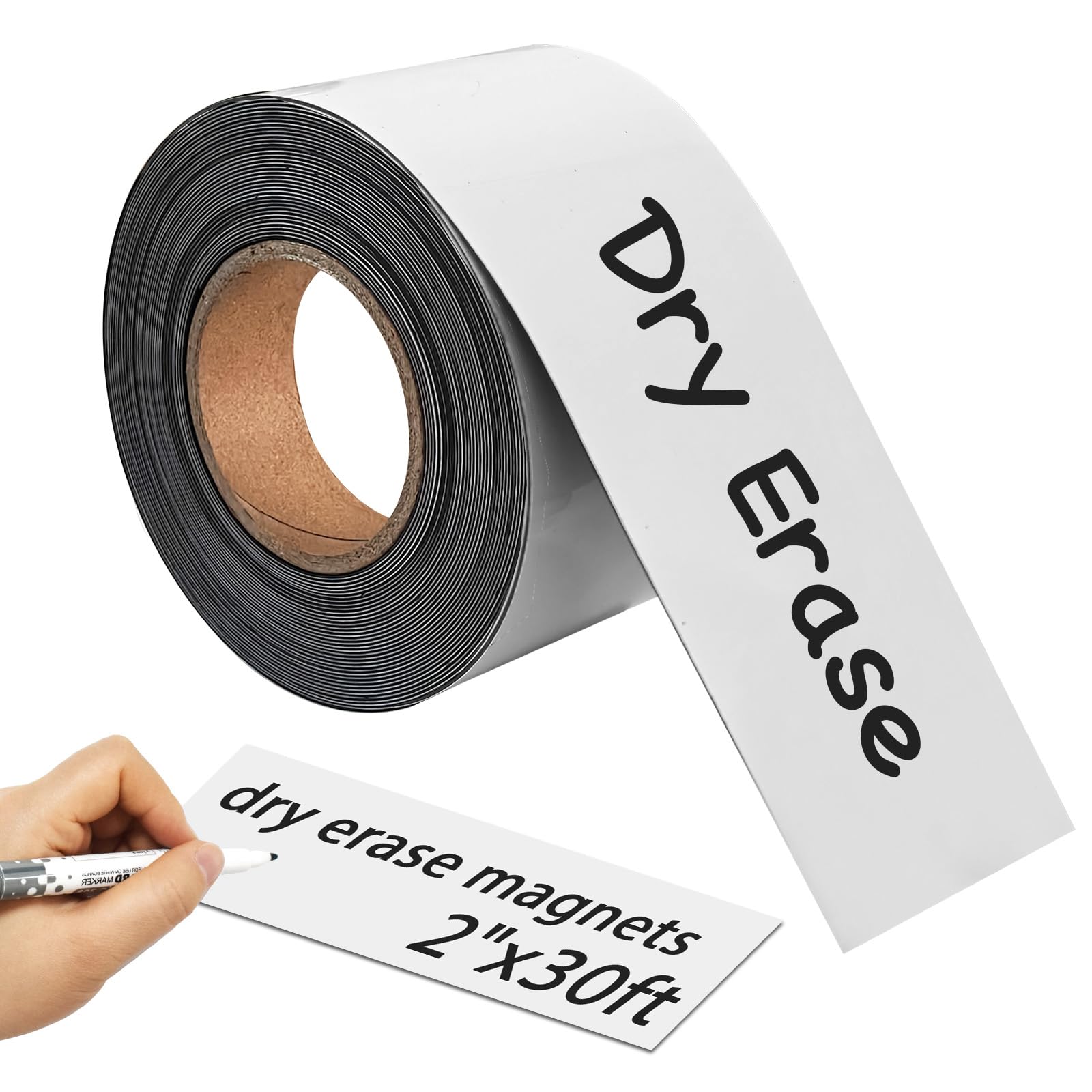 Magnetic Dry Erase Labels - 30ft Roll -1 Magnetic Dry Erase Labels - 30ft Roll -1