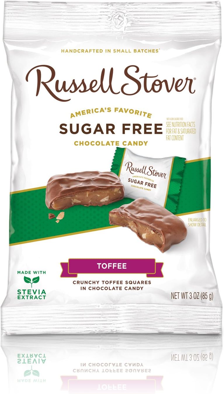 Sugar Free Toffee Squares, 3 Ounce