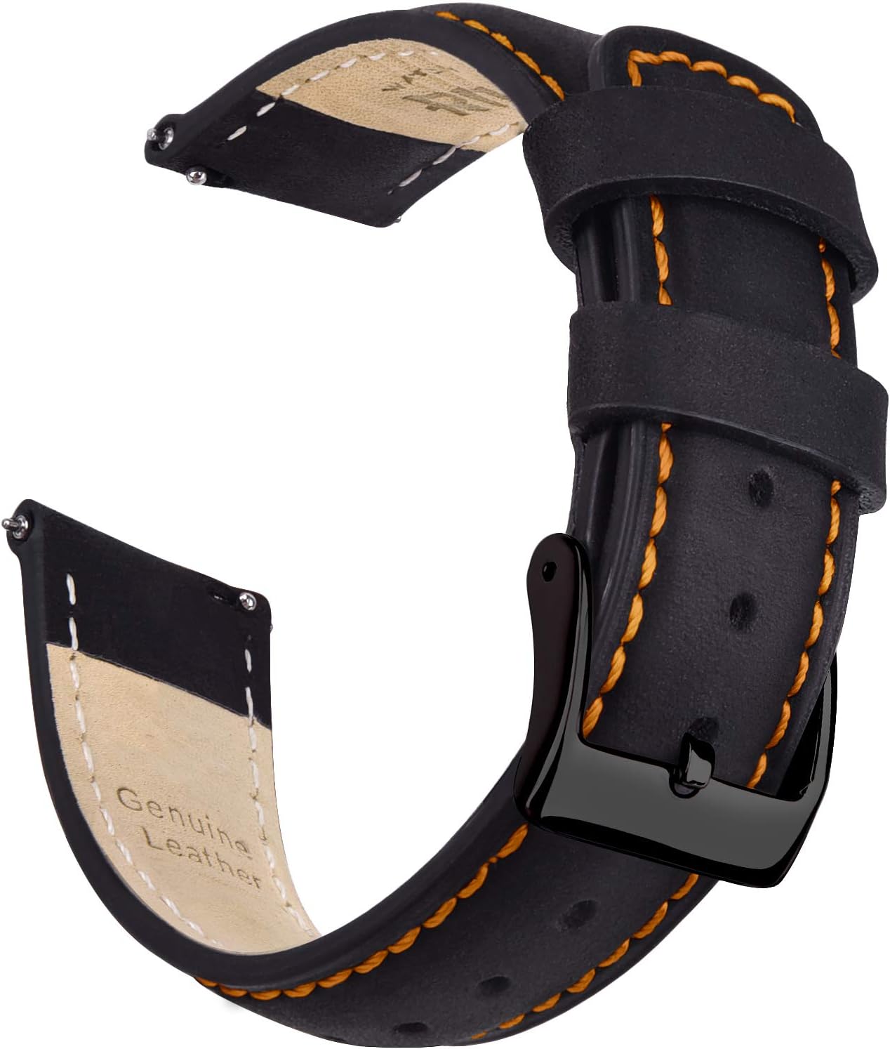 - Christmas Gift Quick Release Leather Watch Bands Genuine Watch Straps for Men Women Top Grain Leather Watch Strap, White Elephant Gifts, Stocking Stuffers for Men, Father's Day gifts