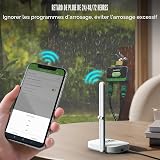 RAINPOINT Irrigation Computer WLAN 2 Outputs, Brass Inlet and Outlet, Automatic Garden Watering Timer with App/Voice Control, WiFi Irrigation System for Greenhouse Garden - 6