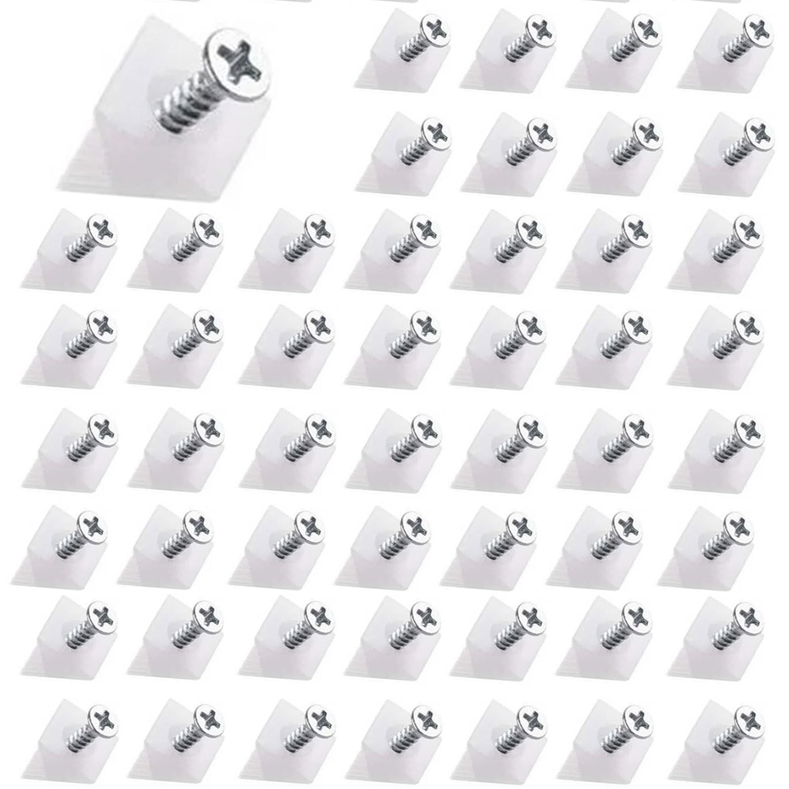 120 Pcs Drawer Wedges Drawer Bottom Repair Fixing Mending Wedges with Screws, Plastic Angle Code Bracket Fasteners, Drawer Reinforcement Repair Kit