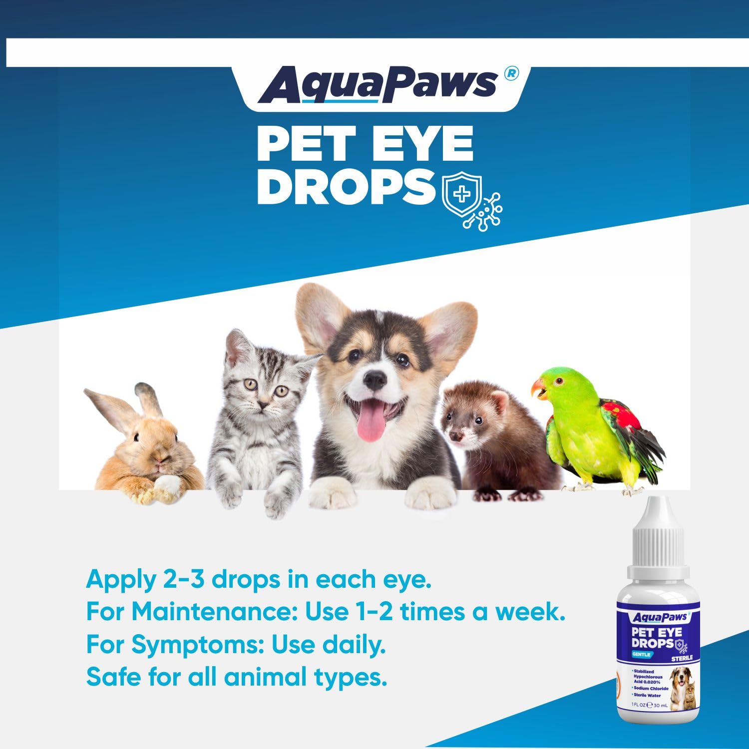Dog Eye Drops and cat Eye Drops, pet Eye Drop,Relieve Dry Eyes Pink Eyes, Pet Tear Stain Cleaner Horses (0.98 Fl Oz) — Amazon image 6