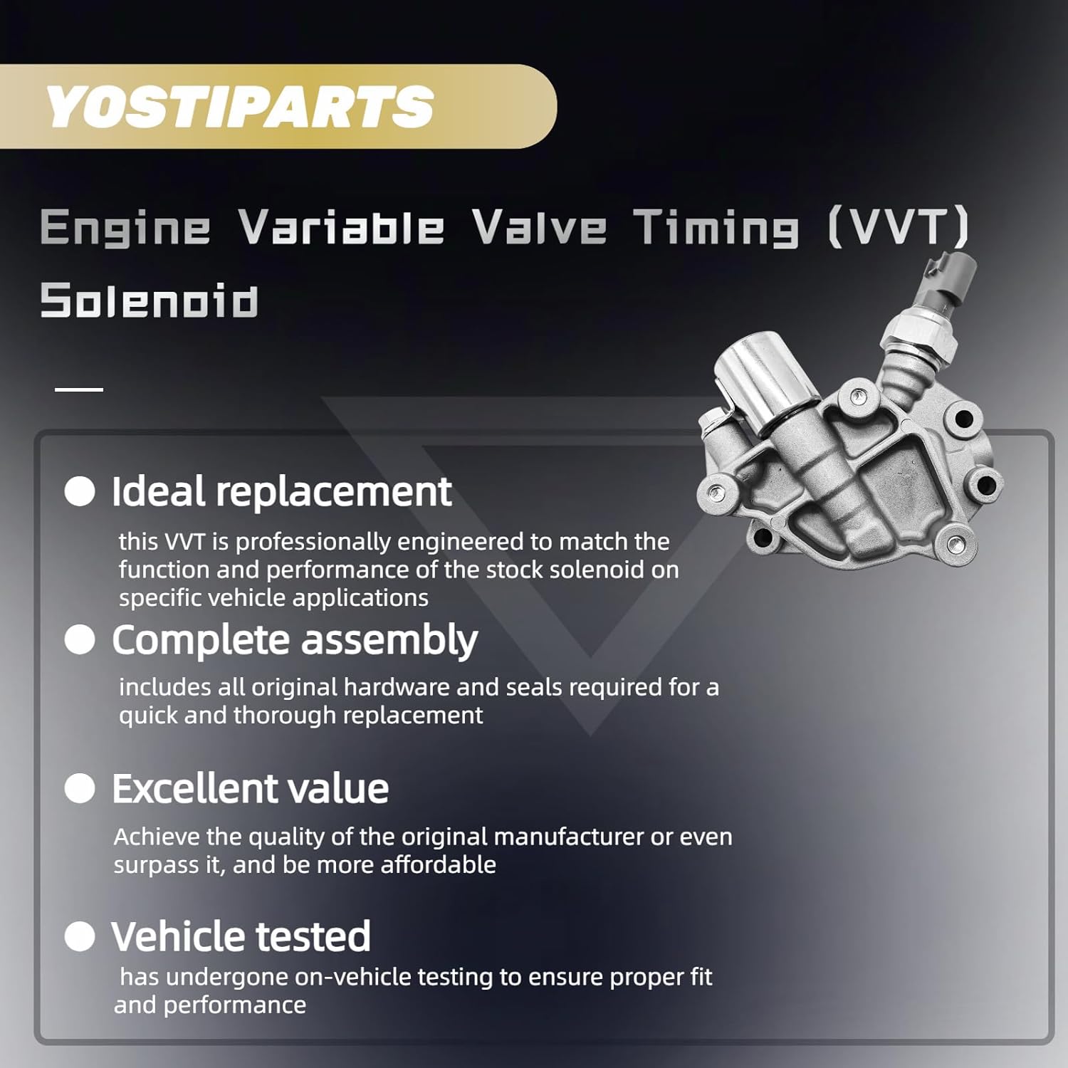 Engine Variable Valve Timing solenoid VVT Camshaft Timing Control Solenoid Compatible with 05-07 ACCORD 05-07 ODYSSEY 06-08 PILOT 15810-RKB-J01 15810RKBJ01 918-078 2005 2006 2007 2008