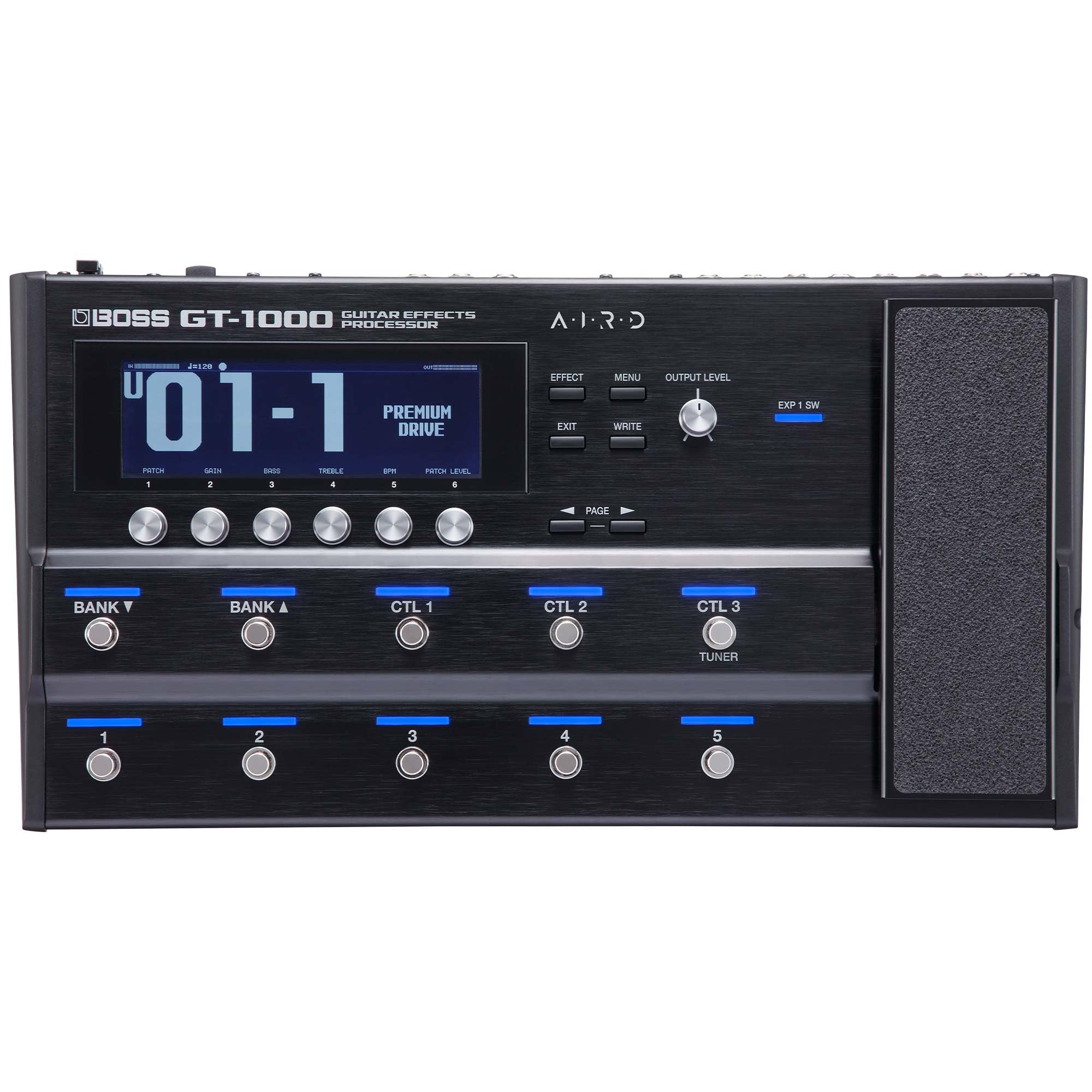 BOSS GT-1000 | Processore di effetti per chitarra leader del settore | Qualità sonora insuperabile | Ampli per chitarra altamente espressivi, realizzati con la tecnologia AIRD | Effetti BOSS integrati