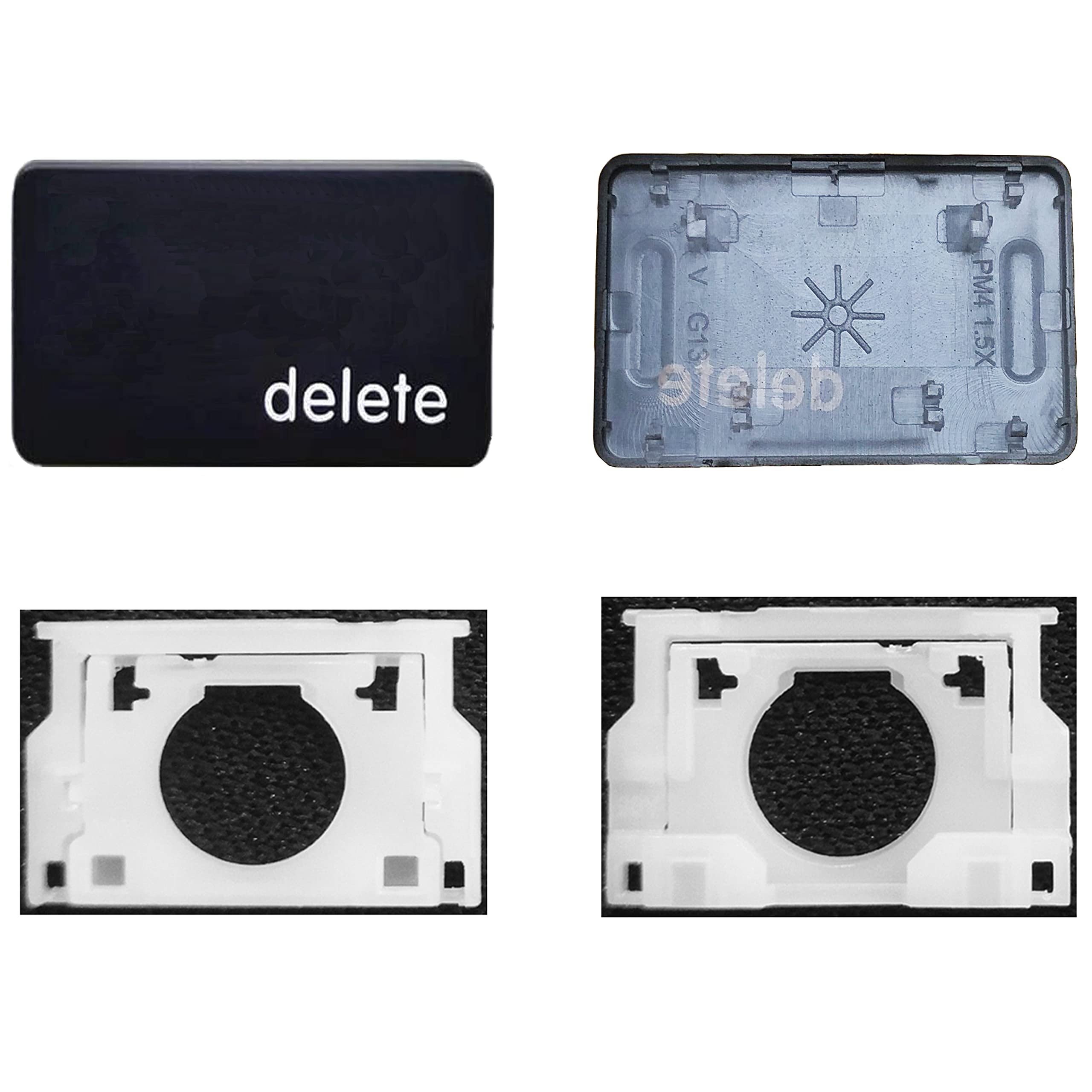 Bfenown Replacement Individual AP08 Type Delete Keycaps Keys and Hinge for MacBook Pro A1425 A1502 A1398 for MacBook Air A1369 A1466 Keyboard Keycap