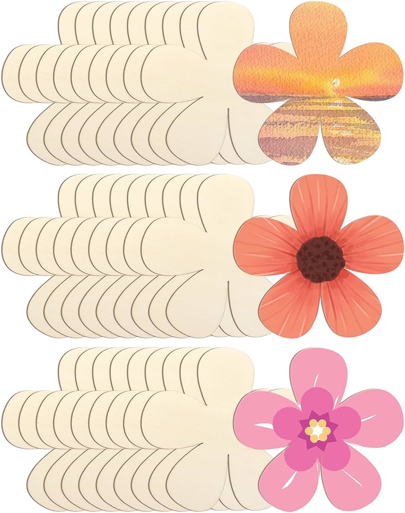 Amazon.com: Cinvo 3 inch Flowers Wood Cutouts Floral Wooden Slices Unfinished Blank Wood Ornaments Flower Embellishments for Painting DIY Projects Decoration(Pack of 30) amazon-com-cinvo-3-inch-flowers-wood-cutouts-floral-wooden-slices-unfinished-blank-wood-ornaments-flower-embellishments-for-painting-diy-projects-decoration-pack-of-30